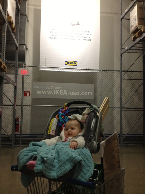 Maddie's first non-in-utero visit to IKEA was a blast!
