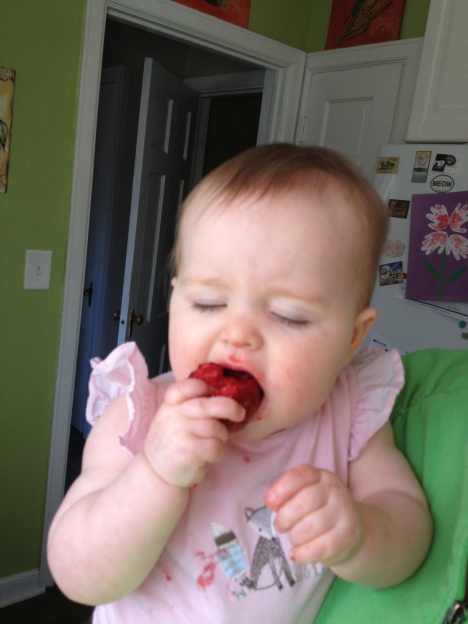 STRAWBERRIES! Love at first gnaw.